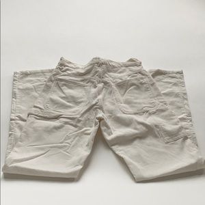 John galt white corduroy carpenter pants